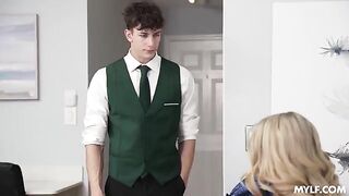 The girl is very depressed because of the breakup with her mom