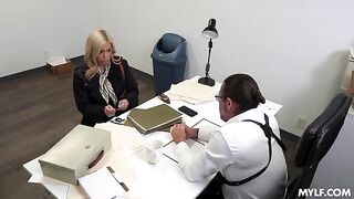 The boss seems not to mind that the girl is married
