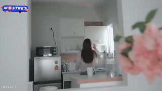 Petite brunette offers tea instead of bus fare, rough sex follows