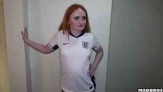 An English fan was fucked in the ass for losing a bet