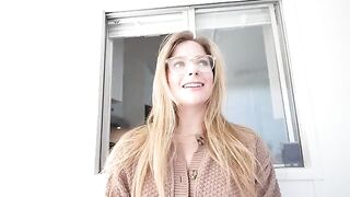 Girl sucking a cock under the table and getting a huge load on her face