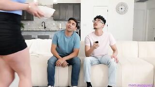 Hot mom swapping action with a guy who has no conscience