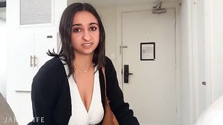 First time without a condom with a busty coworker