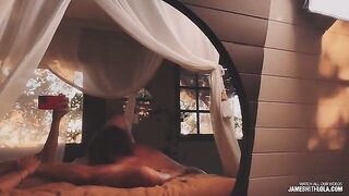 The reflection in the mirror tells him to be good