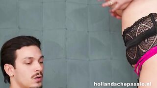 Girl saddled a young stallion and got fucked on the couch
