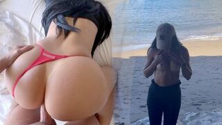 You don't have to look at her face, but you can enjoy her bubble butt