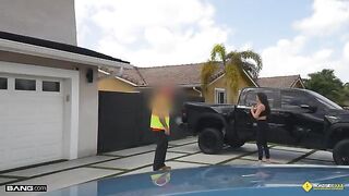 Why not have sex in the garage with a hot girl?