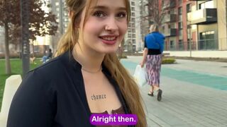 A cute girl shows her dad her new boyfriend and his impressive size