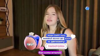 A cute girl shows her dad her new boyfriend and his impressive size