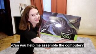 Can I indulge you for a gift? Anna Sibster in cute roleplay action