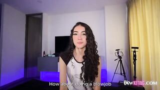 The girl is unable to live without sex, she is passionate