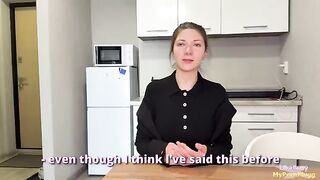 A girl got a hard cock for her serious look and behavior