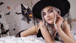A cute witch waits for the magical fuck