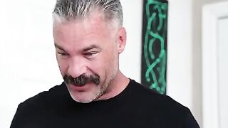 Two guys shared a mouth of a hot truce in an intense FMM scene