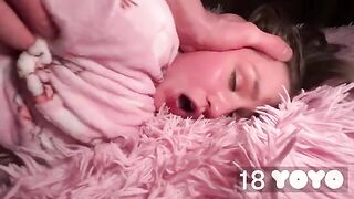 The girl was distracted and got a cock in her tight ass