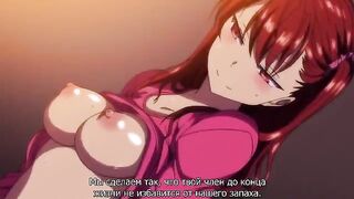 Nerd punishment for the Japanese schoolgirl in a cartoon