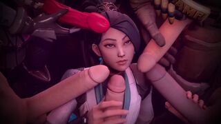 VALORANT adult game compilation made with SFM/Blender software