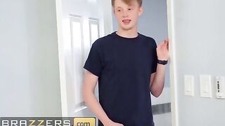 The guy is looking for money around the house and stumbled upon a big dildo
