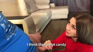 A hot girl in a romantic mood, asking if you like it this way