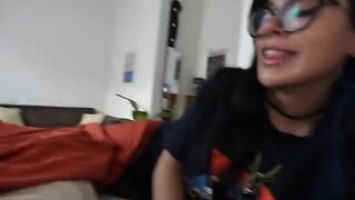 Girl has a sex with her girlfriend in front of a friend