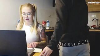 Student has to fuck to get good marks in this steamy roleplay scene