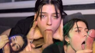 The girl learned to suck cock and now she does it quality