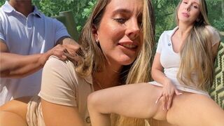 A guy found a girl in the jungle and fucked her hard