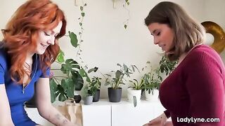 The guy supports his girlfriend with passionate foot fetish