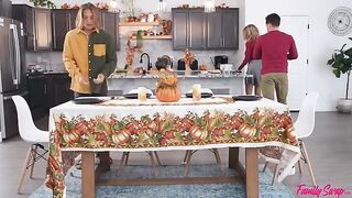 You can have an orgy right in the kitchen, as these two blondes did