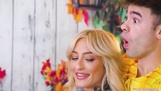 The foursome sex party is the best continuation of the autumn holiday