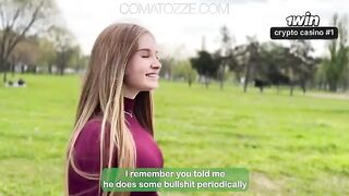 A girl feels weak and enjoys herself in a passionate encounter