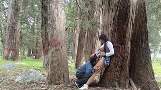 A forest is the perfect place for a pervert old man to act out his desires