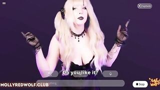 The blonde is controlled by a machine, it's a scary scenario!