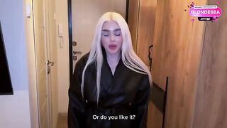 A thick Russian blonde just dropped by to get fucked hard and fast