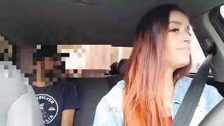 The girl knew about the stop sign, but she did it just for fun