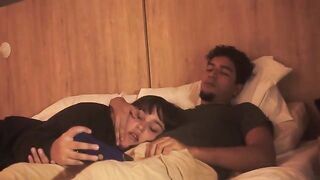 A lazy blowjob session turned intensely passionate on the bed