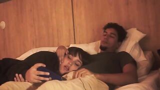 A lazy blowjob session turned intensely passionate on the bed