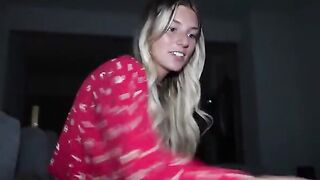 The guy gently takes control of an enthusiastic young woman