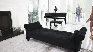 The guy fucked Latina in a passionate pose on the couch
