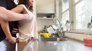 Mature breasts and wild moans in a passionate homemade scene