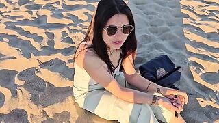 An empty beach isn't exactly the best spot for intimate moments