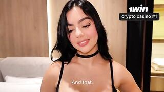 A beautiful girl has sex with her stepbrother in the room
