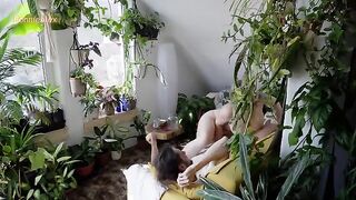 The couple becomes more passionate as the man gains intensity