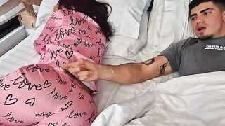 A naughty girl fucks with her best friend at his home