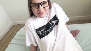 A young man is trying to prove to his step sister that he is not a nerd