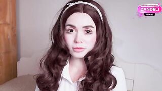 The girl in the role of a doll was fucked