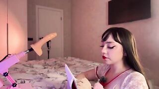 A hot Russian girl tested a device for multiple orgasms