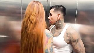 A busty Latina gets banged in the elevator