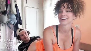 A hot mom is doing housework, and her stepson films it