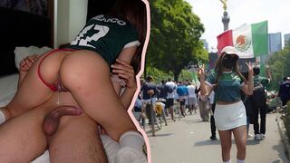 Sperm leak, waiting for the supplement with a stunning Latina